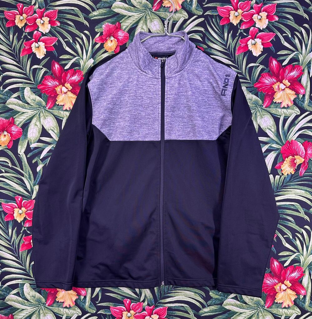 And1 Black Gray Zip Up Active Light Jacket Size XL